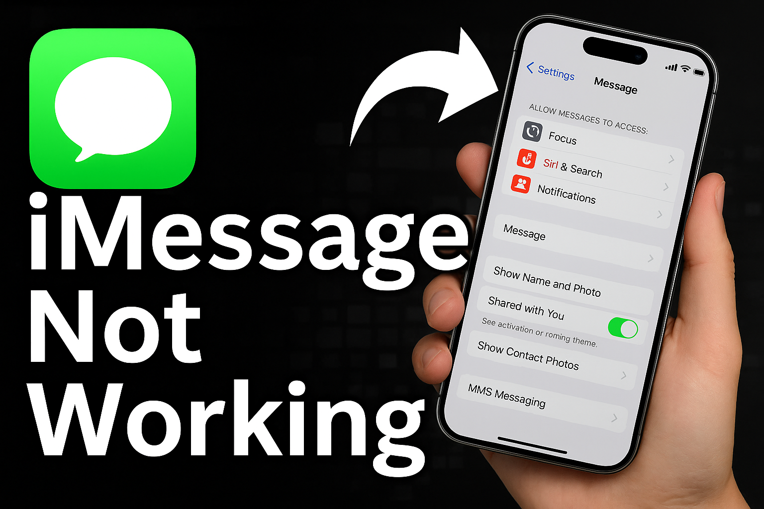 iMessage Not Working on iPhone